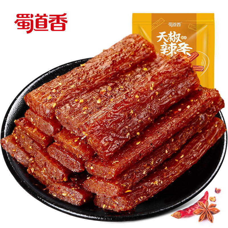 蜀道香食品旗舰店】麻辣天椒辣条298g*2袋素肉大面筋香辣大刀