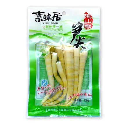 素味居】泡山椒笋尖100g*2袋山椒风味脆嫩辣爽美国买泡椒笋尖